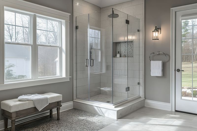 Contemporary Shower with Glass Enclosure